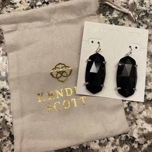 Black Kendra Scott Gem Earrings